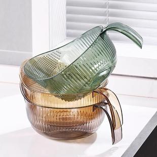 淘米神器洗米筛淘简约厨房用品沥水篮多功能洗菜淘果篮家用简约