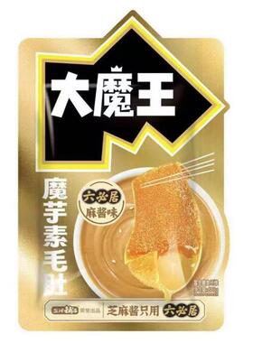 盐津铺子大魔王魔芋素毛肚芝麻酱味688g魔芋爽零食大袋装fudi代购
