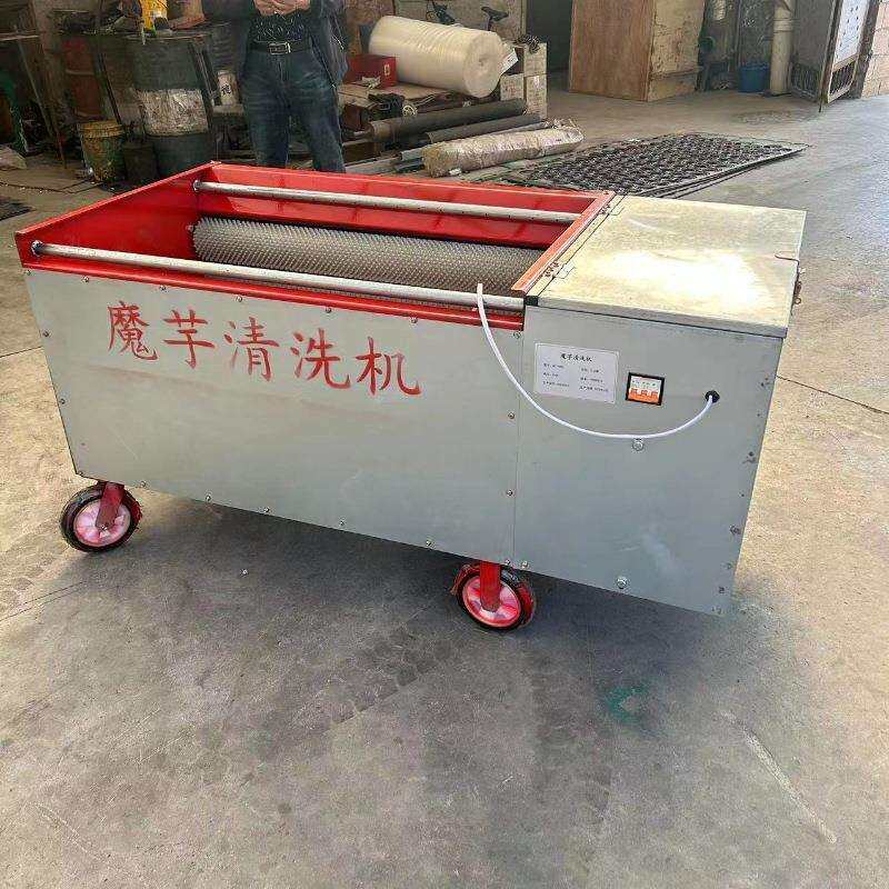 莲藕土豆毛刷清洗机木薯清洗去皮设备萝卜毛辊清洗机去皮清洗一体