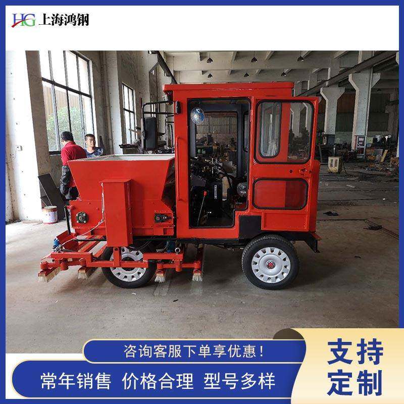 草坪充砂梳草一体机 座驾手推式柴油冲砂机 足球场汽柴油填充砂机
