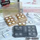 portable and transparent lens capacity contact case high
