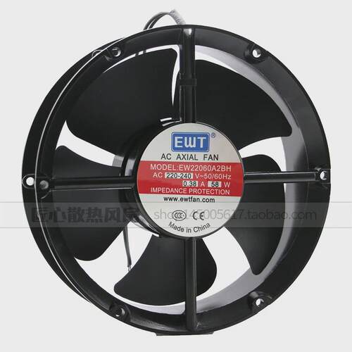原装艾尔文EWT风机 22060 EW22060A2BH AC220V 58W 0.38A交流风扇