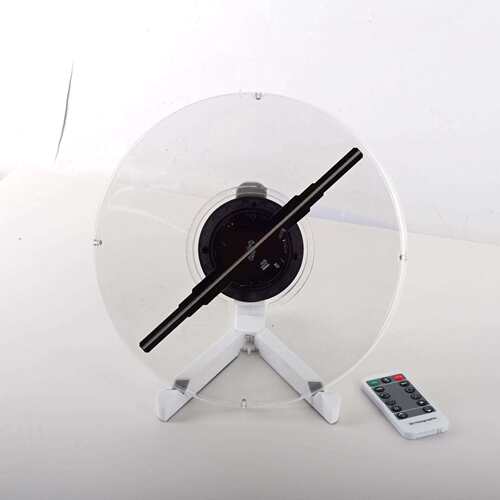 跨境28CM桌面透明式裸眼3D全息广告机风扇屏HOLOGRAM LED FAN工厂