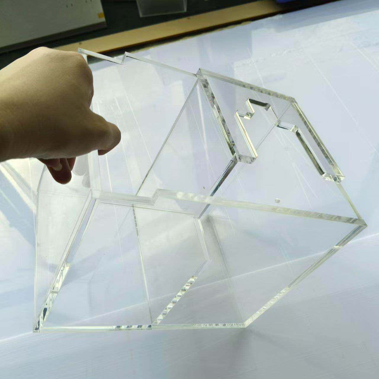 高透明亚克力水箱 有机玻璃收纳箱 亚克力多功能展架 收