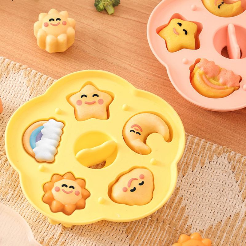 三信 天空笑脸宝宝辅食硅胶蒸糕模具diy果冻奶冻米糕钵仔糕蛋糕模