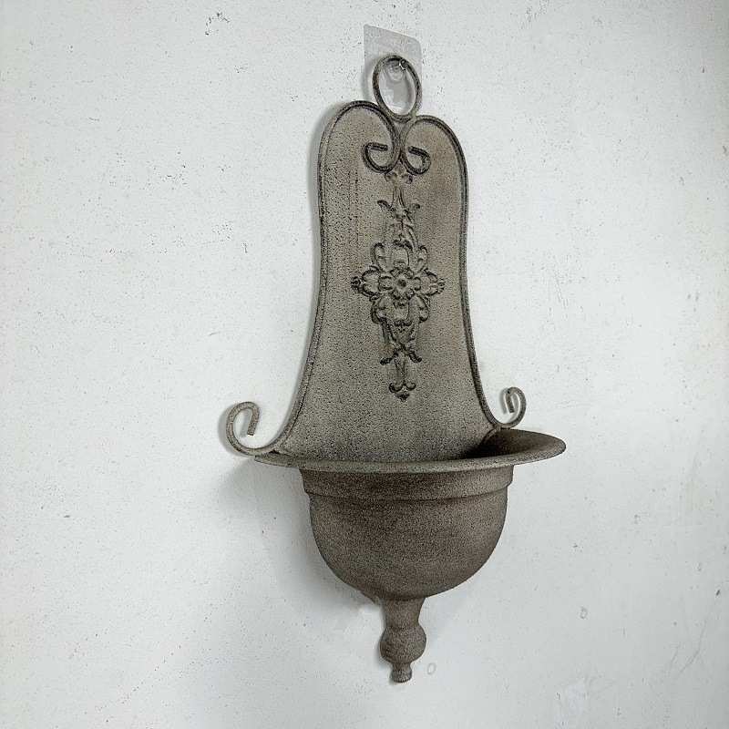 复古田园风悬挂式花盆户外花园壁挂吊兰盆墙壁装饰铁艺做旧绿萝盆