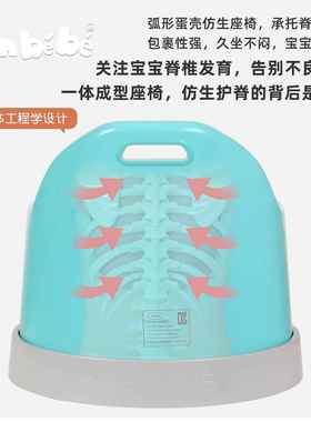 nbeb安贝贝宝餐椅婴儿学坐椅儿童宝沙发81凳多功能a便e携吃饭椅遛