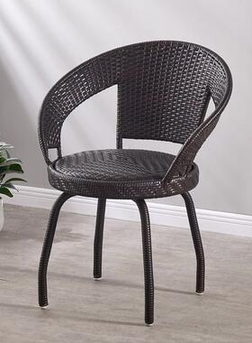 K8藤单人靠背JX-1椅织家用阳台老人休闲庭院椅室外编腾简约户外小