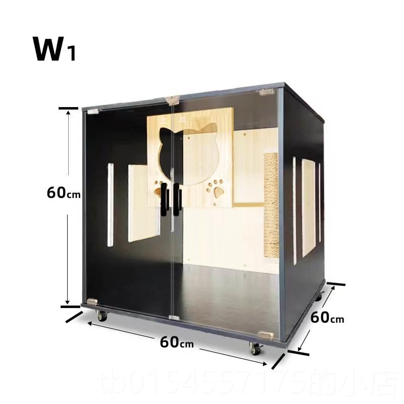 正品猫墅猫实木笼子猫舍用猫窝展示柜两层猫家咪繁殖繁育别笼超大