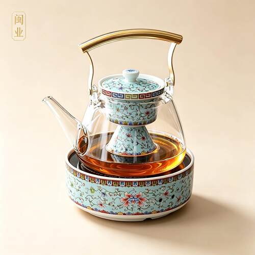 电陶炉围炉煮茶器组合 家用小型电茶炉1200瓦可定温自动断电