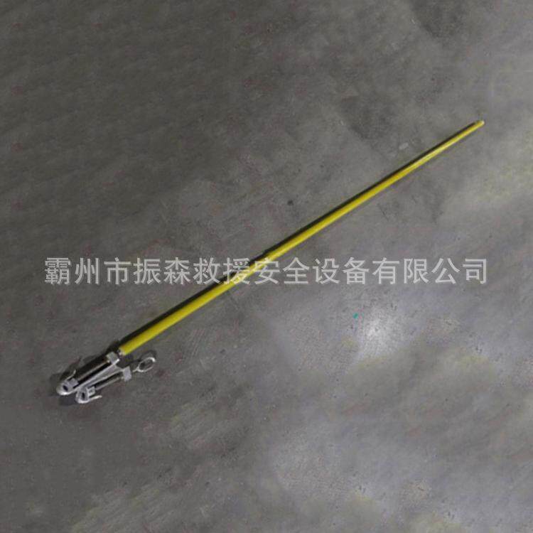 10kv带电作业水平双头锁杆 铝合金双猴头线夹操作杆1M导线夹持杆