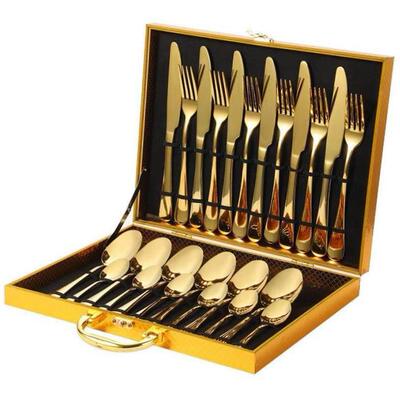 and fork spoon two dresses home full three-piece plate.