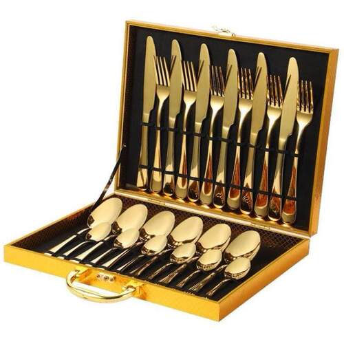and fork spoon two dresses home full three-piece plate.