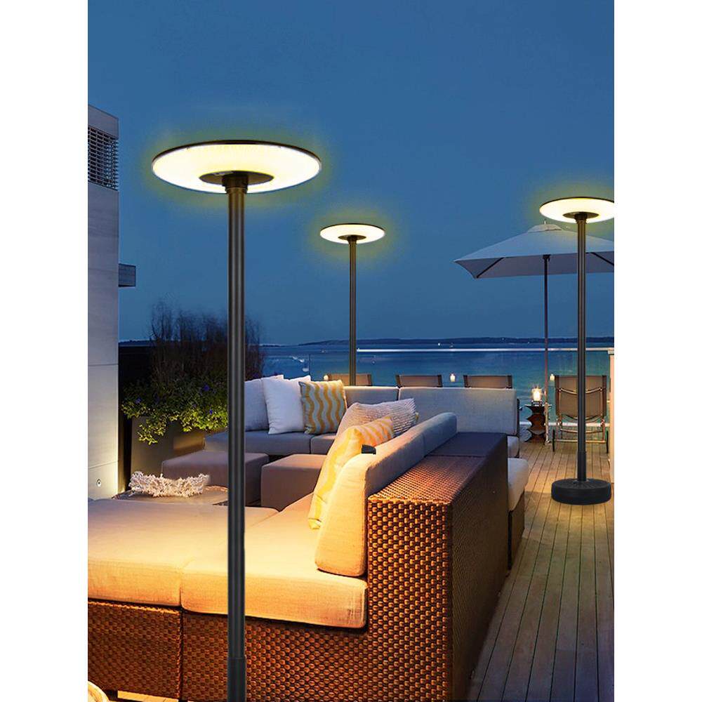 太阳能户外灯庭院灯花园小区家用露营便携式移动飞碟感应照明路灯