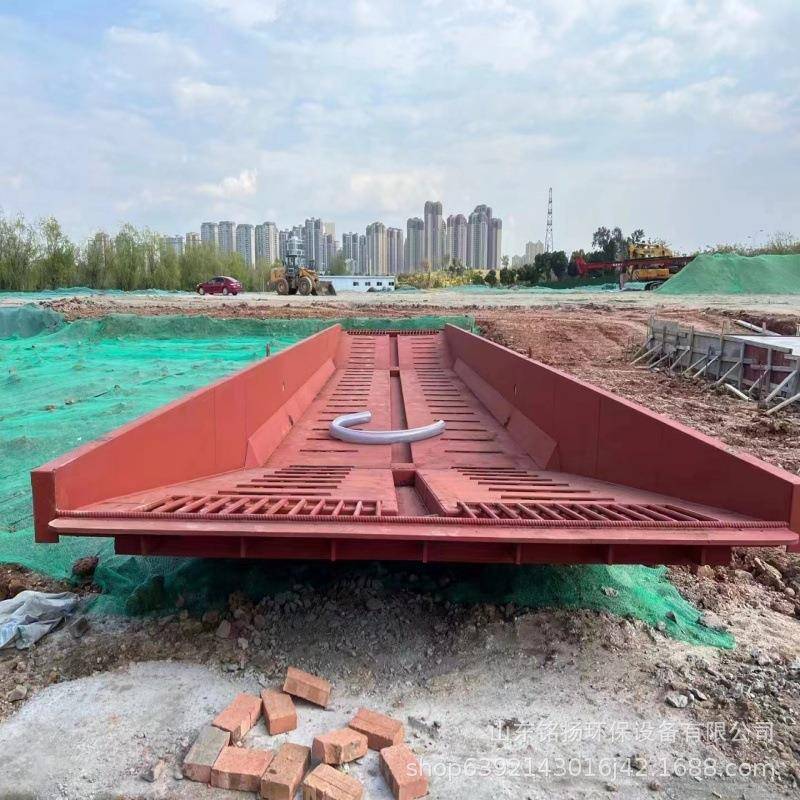 建筑工程全自动洗车槽多规格可移动沙矿厂区出车钢制洗车池洗轮机