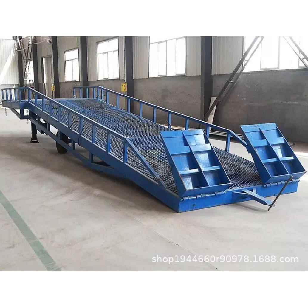 登车桥电动物流装车神器叉车集装箱电动升降调节板移动式卸货平台