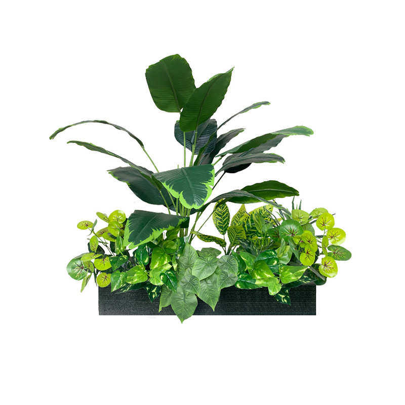 仿真花植物隔断假绿植景观摆设花箱花槽仿生花草假花造景组合装饰