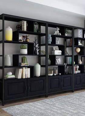 客置物架铁艺书架书柜博古架货架展酒厅办柜公柜室隔断展FG172221