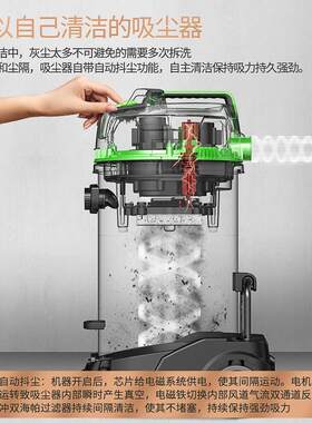 杰诺5400大功率大吸W力干湿两用MEJ商工用强业吸尘器车间大型厂