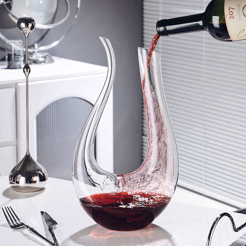 高颜值红酒杯醒酒器套装家用奢华葡萄酒高档大号红领结高脚杯酒具