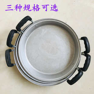 家用加厚纯手工铸铝煎锅吕烙饼锅大号煎包子铝制铝平 ALI6铝锅老式