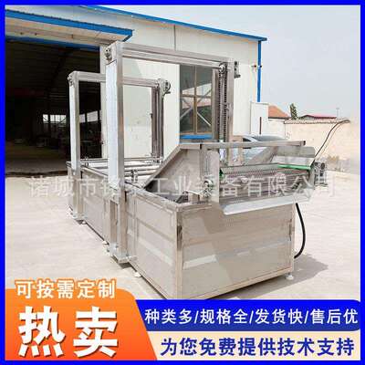 西兰花洗果流水线 猴头菇金针备菇清洗清设CDT 不锈钢蔬气泡清洗