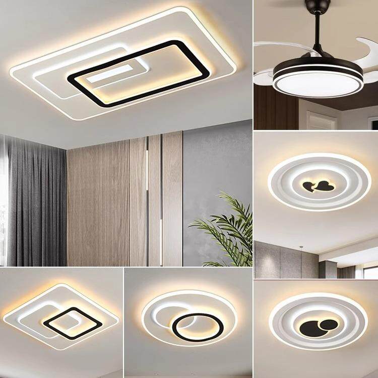 客厅灯现代简约大气家用led吸顶灯北欧餐厅灯卧室灯成套灯具套餐