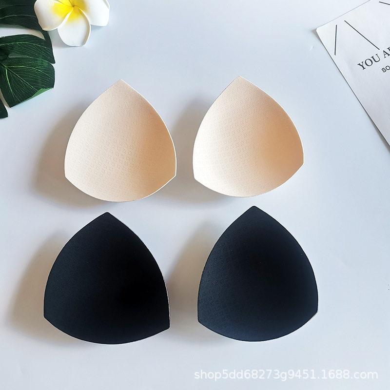 乳胶胸垫三角薄款泳衣运动服瑜珈服不易变形内衣8孔布薄杯插片