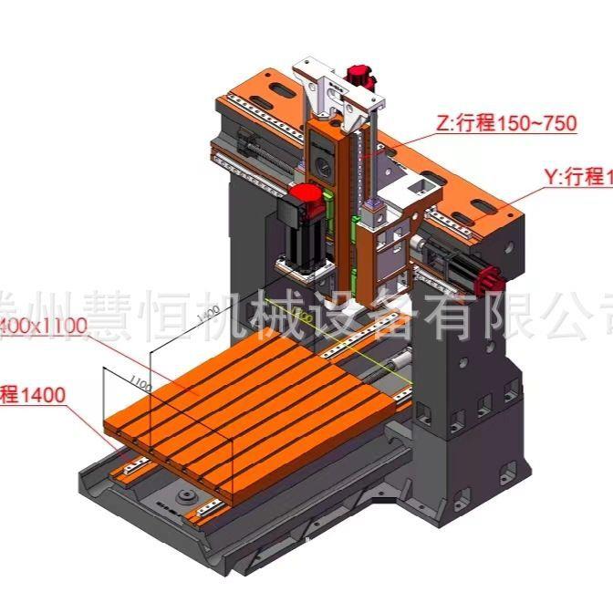 数控龙门加工中心小型数控铣床数控立式龙门铣床厂家立式加工中心