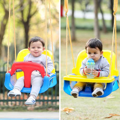 小时候亚马逊室内户外儿童秋千家用四合一婴幼儿宝宝秋千防水