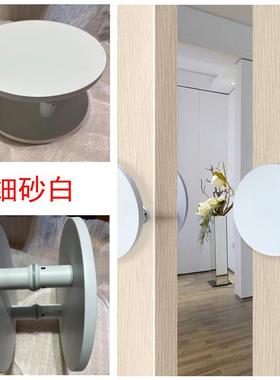 大门拉孔手玻门方形圆型把MIC手门黑色单lo璃go店铺酒店木门