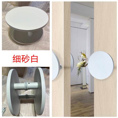 大门拉孔手玻门方形圆型把MIC手门黑色单lo璃go店铺酒店木门