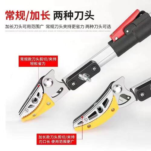 进口工伸具缩摘剪加长果高空采果剪伸缩OEK摘果杆伸缩杆树枝