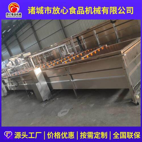 瓜果蔬菜气泡清洗机 大型升降式气泡清洗机 自动提升洗菜机