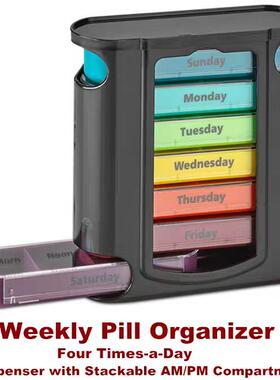 Weekly Pill Organizer Dispenser Case Box Medicine Container