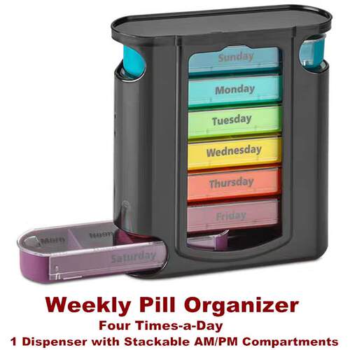 Weekly Pill Organizer Dispenser Case Box Medicine Container