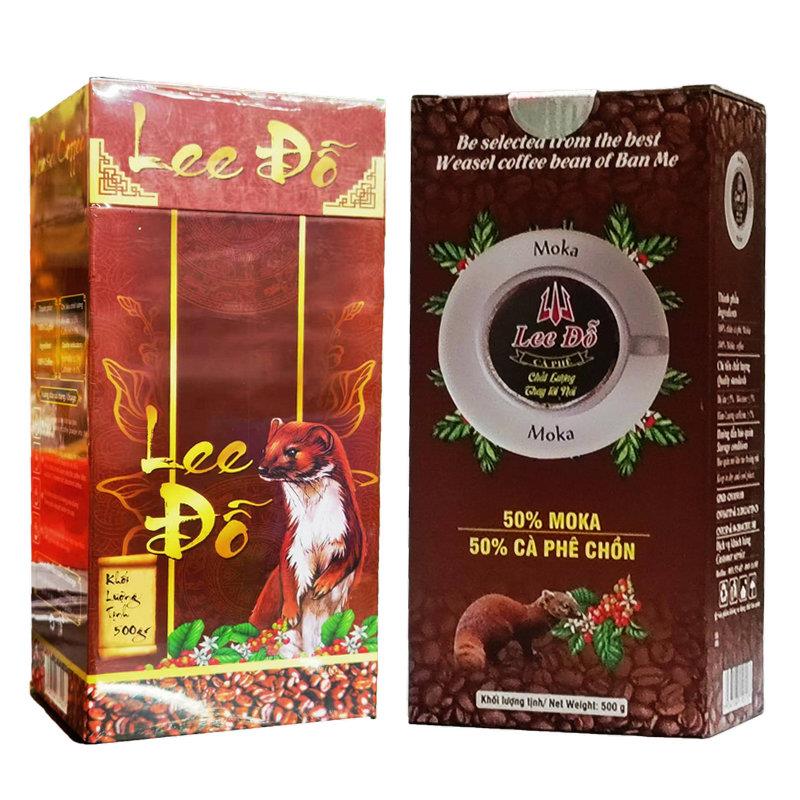 越南原装LEE DO摩卡猫屎咖啡粉 香醇中深烘焙黑咖啡500克 提神手