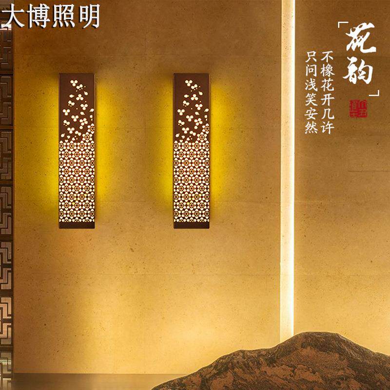 新款户外防水古韵典雅雕花不锈钢花园别墅庭院景观LED照明墙壁灯