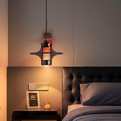 轻奢卧室床头小吊灯新款意式极简高极感可升降玄关背景墙吊灯