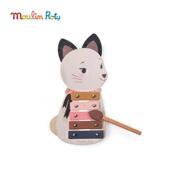 高档国moulnroty茉兰若缇蒙婴幼儿童乐器早教法音乐玩启i具木琴儿