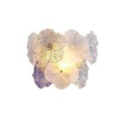 法式 轻床头壁灯现代奢简花朵主卧电视背约景墙玄关玻Lighting壁挂