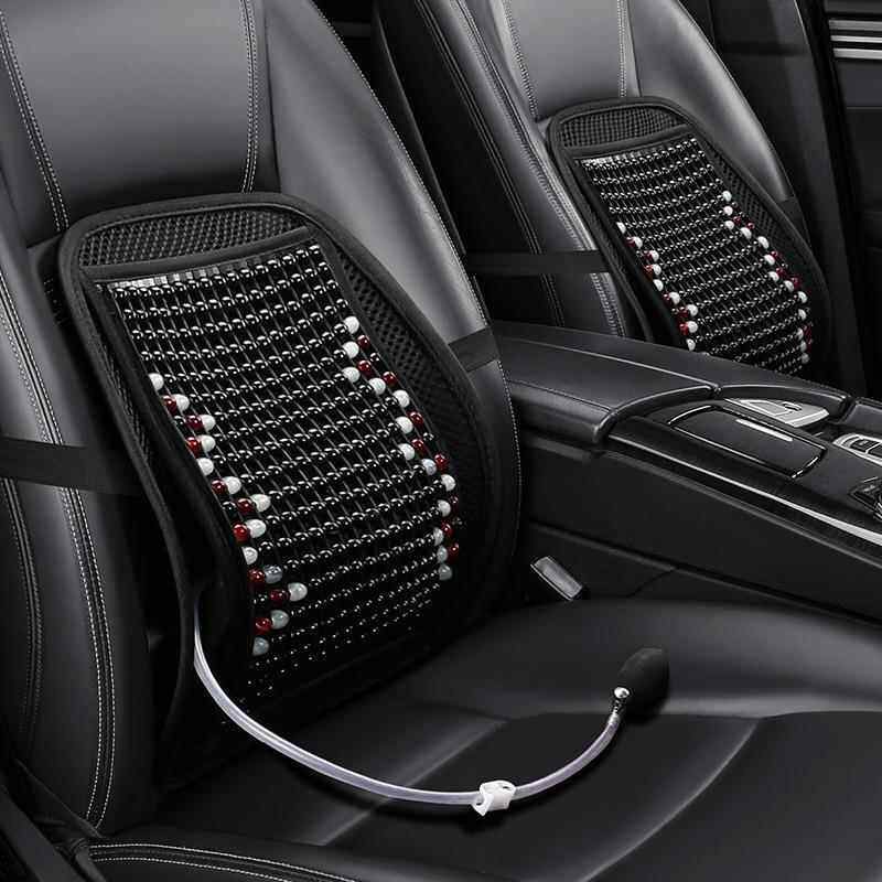 汽车夏季清凉气皮钉腰靠护按摩腰透垫车靠背办486公室座椅垫内饰