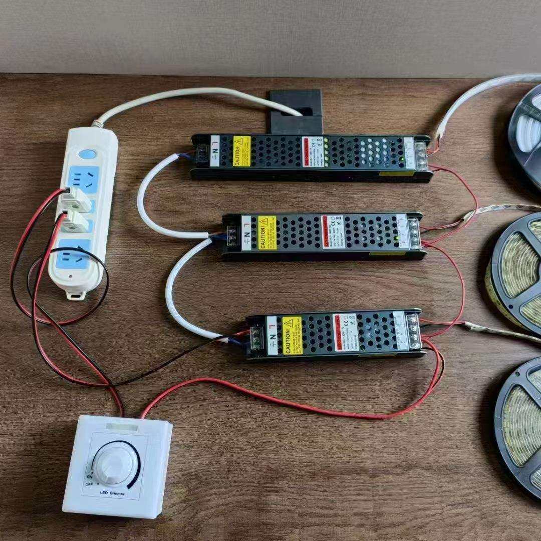 led可控硅调光电源PMWDali220v转24v12v 0-10V灯带智能可调变压器