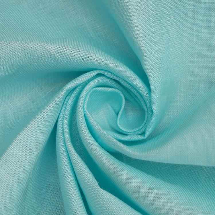 亚麻布竹节纹理布料复古纯亚麻面料春夏汉服西装麻棉面料