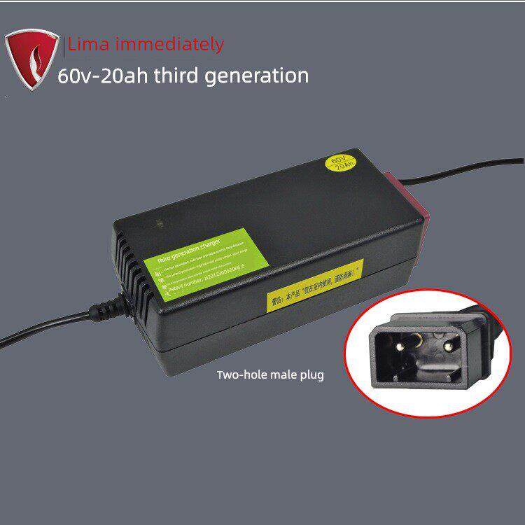 原装正品利马双孔充电器电动汽车电池车48V-12A60V20Ah72V原装Tl3