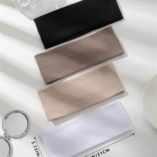 Wide Solid Elastic Set Hea Soft Fashion HairBands 4Pcs Color