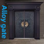 合金大门农村自建房别墅防晒防盗门进户双开入户安全钢质定做大门