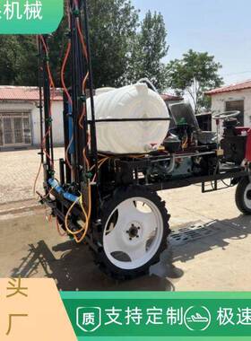 新款高架四轮自走式打药车四驱喷杆式喷雾机高底盘座驾式喷药车
