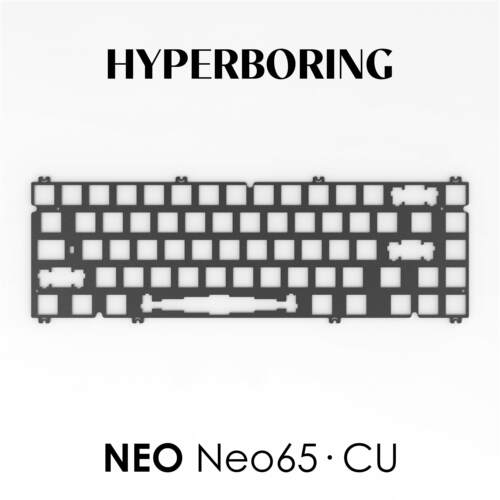 Neo65CU客制化机械键盘配件 铝质碳纤维铜定位板 电脑键盘套件