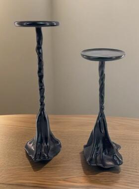 简约轻关复6265古奢树脂山丘烛台摆件样板间售楼处酒店厅大厅客玄